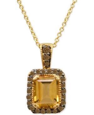 Le Vian Chocolatier Citrine (1-1/3 Ct. T.w.) And Diamond (1/4 Ct. T.w.) In 14k Gold