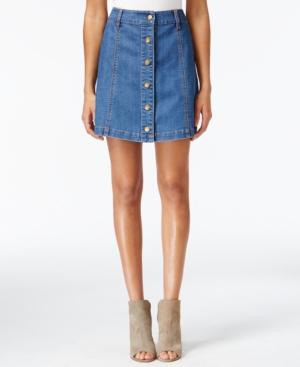 Rachel Rachel Roy Button-front Denim Skirt