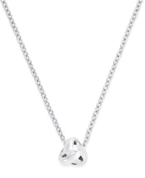 Kate Spade New York Silver-tone Knot Stud Pendant Necklace