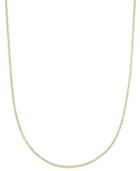 Flat Rolo Chain Necklace In 14k Gold