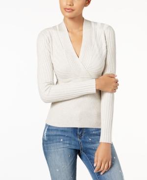 Inc International Concepts Multi-directional Ribbed Surplice Sweater, Created For Macy's