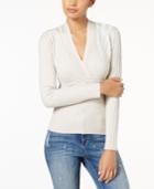 Inc International Concepts Multi-directional Ribbed Surplice Sweater, Created For Macy's