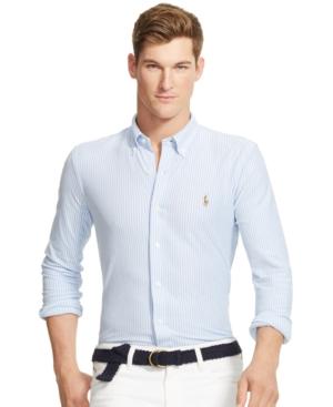 Polo Ralph Lauren Men's Striped Knit Oxford Shirt