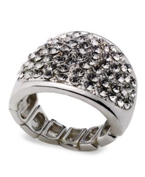 Style&co. Ring, Silver-tone Stretch Bling Ring