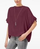 William Rast Jett Flutter-sleeve Top