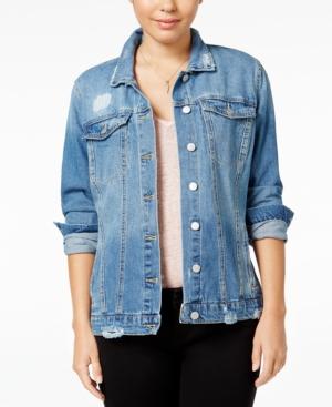 Jessica Simpson Peri Ripped Denim Jacket