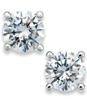 X3 Certified Diamond Stud Earrings In 18k White Gold (1/2 Ct. T.w.), Created For Macy's