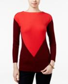 Tommy Hilfiger Cassia Ribbed Colorblocked Sweater