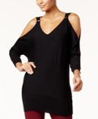 Thalia Sodi Cold-shoulder Tunic Sweater, Created For Macy's