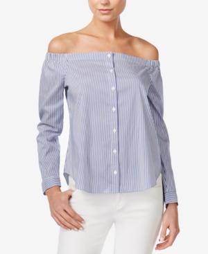 Bar Iii Off-the-shoulder Shirt, Only At Macy's