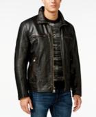 Marc New York Waverly Leather Bomber Jacket