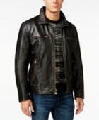 Marc New York Waverly Leather Bomber Jacket