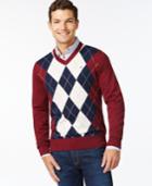 Tommy Hilfiger Signature Argyle V-neck Sweater
