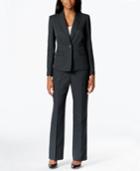 Le Suit One-button Pinstriped Pantsuit
