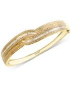 Classique By Effy Diamond Bangle Bracelet (1-3/4 Ct. T.w.) In 14k Gold & White Gold