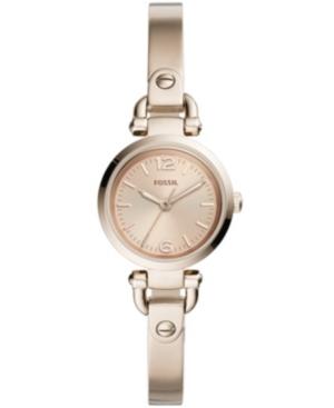 Fossil Women's Georgia Mini Pastel Pink Stainless Steel Bracelet Watch 26mm