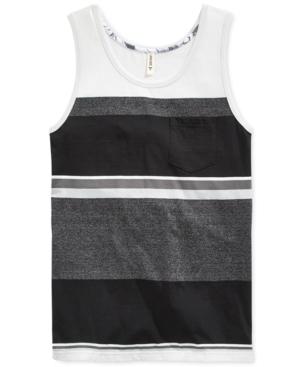 Univibe Men's Wheezy Stripe Pocket Tank