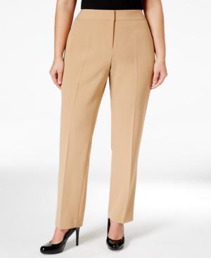 Nine West Plus Size Straight Leg Trousers