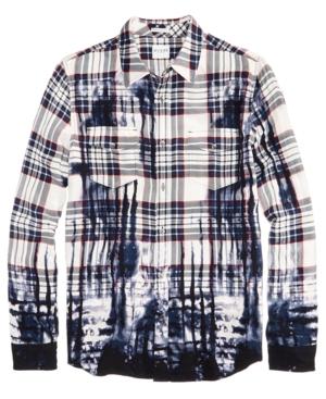 Guess Men's Wet Ink Plaid Shirt