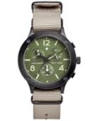 Lucky Brand Men's Chronograph Rockpoint Khaki Nato Strap Watch 42mm