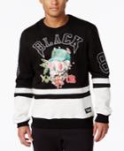 Black Pyramid Men's Skull Money Applique Graphic-print Sweatshirt