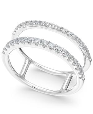 Diamond Two-row Statement Ring (3/8 Ct. T.w.) In 14k White Gold