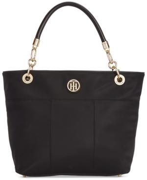 Tommy Hilfiger Th Signature Smooth Nylon Top Zip Extra-large Tote