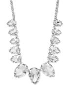 Thalia Sodi Silver-tone Teardrop Crystal Necklace, Only At Macy's
