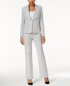 Le Suit Striped Seersucker Pantsuit