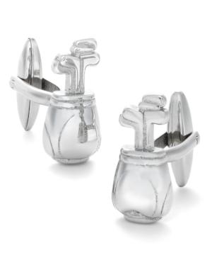 Sutton By Rhona Sutton Men's Silver-tone Golf Bag Cuff Links