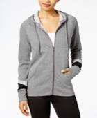 Material Girl Active Juniors' Colorblocked Zip-front Hoodie, Created For Macy's