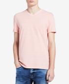 Calvin Klein Jeans Men's Striped V-neck Cotton T-shirt