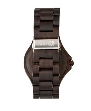 Earth Wood Raywood Wood Bracelet Watch W/date Brown 47mm