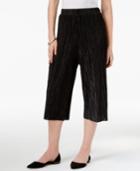 Ny Collection Petite Crinkled Culotte Pants