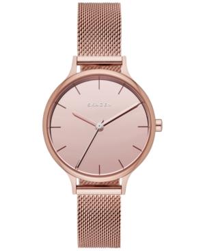 Skagen Women's Anita Rose Gold-tone Stainless Steel Mesh Bracelet Watch 30mm Skw2413