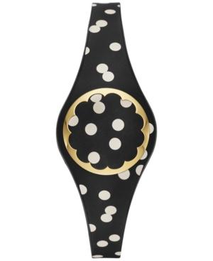 Kate Spade New York Women's Black And White Dot Scallop Activity Tracker 26mm Ksa31209