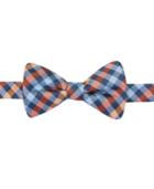 Countess Mara Navy Gingham Pre-tied Bow Tie