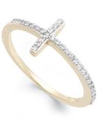 Yellora™ Diamond Cross Ring