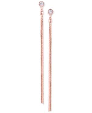 Guess Crystal Multi-chain Linear Drop Earrings