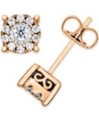 Diamond Stud Earrings (1/3 Ct. T.w.) In 14k White Gold, Rose Gold Or Gold