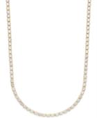 Giani Bernini Cubic Zirconia Tennis Necklace In Gold-plated Sterling Silver