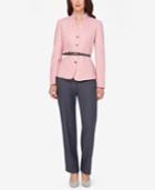 Tahari Asl Colorblocked Belted Pantsuit