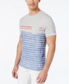 Tommy Hilfiger Men's Blue Horizon Stripe Pocket T-shirt