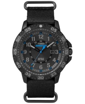 Timex Men's Rugged Black Nylon Strap Watch 58mm Tw4b03500jt