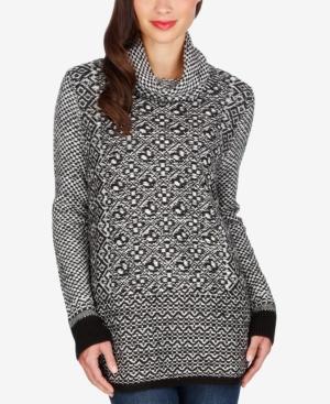 Lucky Brand Patterned Side-zip Sweater