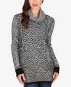 Lucky Brand Patterned Side-zip Sweater