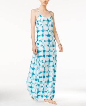 Armani Exchange Printed Sleeveless Maxi Dress