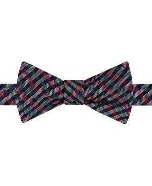 Tommy Hilfiger Men's Red And Green Group To-tie Bow Tie