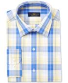 Club Room Men's Classic/regular Fit Check Dress Shirt, Created For Macy's