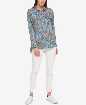 Tommy Hilfiger Paisley-print Shirt, Created For Macy's